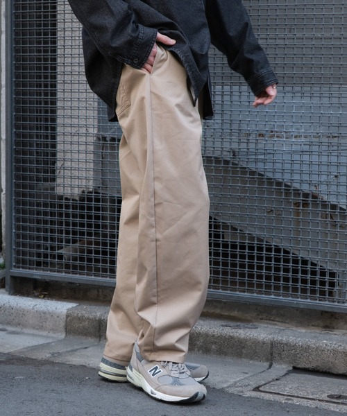 WEGO（ウィゴー）の「WEGO/【26春夏★待望の再入荷・WEB限定】ワイドシェフパンツ（チノパンツ・メンズ・ブルー/ブラック/ホワイト/オリーブ/ベージュ/ライトグレー/ベージュ系その他・X-LARGE/MEDIUM/LARGE）」の21枚目の写真