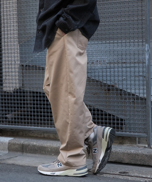 WEGO（ウィゴー）の「WEGO/【26春夏★待望の再入荷・WEB限定】ワイドシェフパンツ（チノパンツ・メンズ・ブルー/ブラック/ホワイト/オリーブ/ベージュ/ライトグレー/ベージュ系その他・X-LARGE/MEDIUM/LARGE）」の22枚目の写真