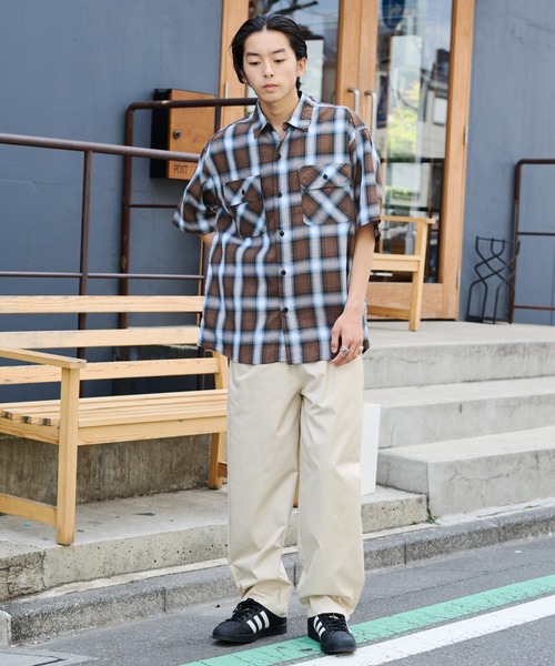 WEGO（ウィゴー）の「WEGO/【26春夏★待望の再入荷・WEB限定】ワイドシェフパンツ（チノパンツ・メンズ・ブルー/ブラック/ホワイト/オリーブ/ベージュ/ライトグレー/ベージュ系その他・X-LARGE/MEDIUM/LARGE）」の18枚目の写真