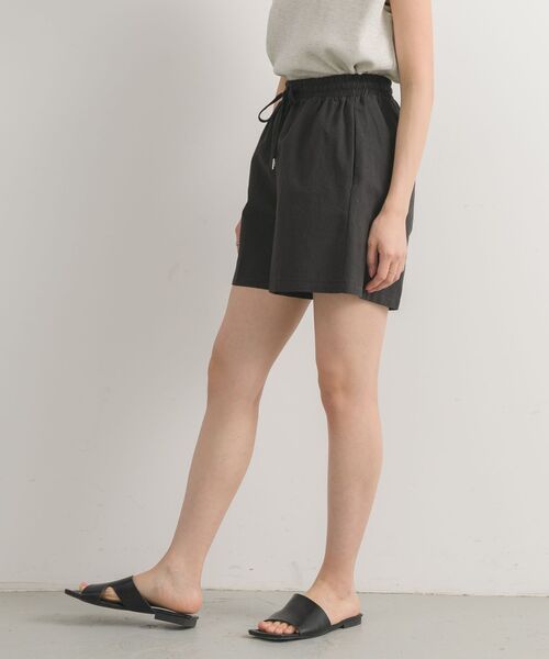 Kari & lili（カウリアンドリィリィ）の「linen like SP（その他パンツ・レディース・ブラック/オフホワイト・FREE）」の8枚目の写真