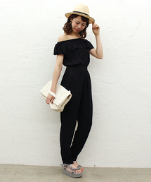 Kastane | 【Kastane】フリルオールインワン(サロペット/オーバーオール)