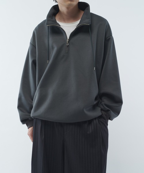 Libelice フリース・プルオーバー　ブラック&グレー XL Libelice フリース・プルオーバー ブラック&グレー XL Libelice