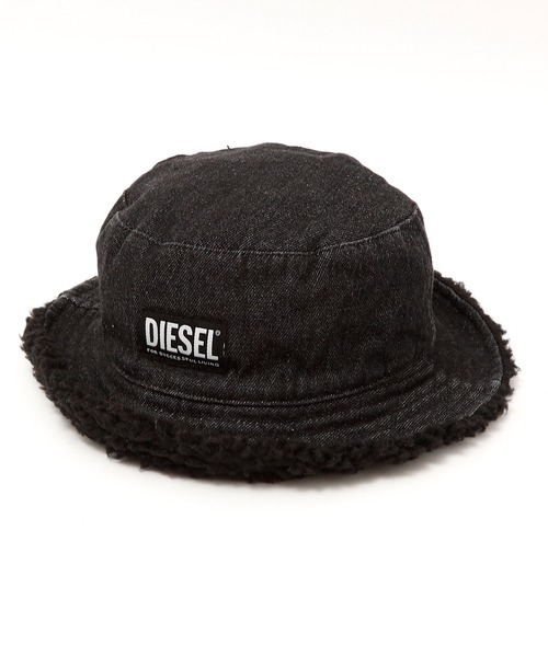 DIESEL KIDS(ディーゼルキッズ)の「DIESEL(ディーゼル)Kids & Junior ランドロゴハット帽子(ハット・キッズ・ブラック・Ⅱ)」の1枚目の写真