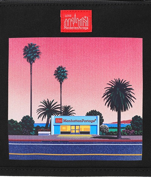 Manhattan Portage(マンハッタンポーテージ)の「Bric Sacoche Bag Canvas Lite HIROSHI NAGAI(クラッチバッグ・メンズ・ブラック/ナチュラル・FREE)」の8枚目の写真