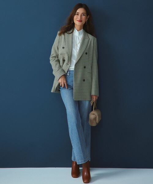 23区（ニジュウサンク）の「【RED CARD TOKYO×23区】デニム ワイドパンツ（デニムパンツ・レディース・ターコイズブルー系/ダルブルー系・40/36/38）」の6枚目の写真