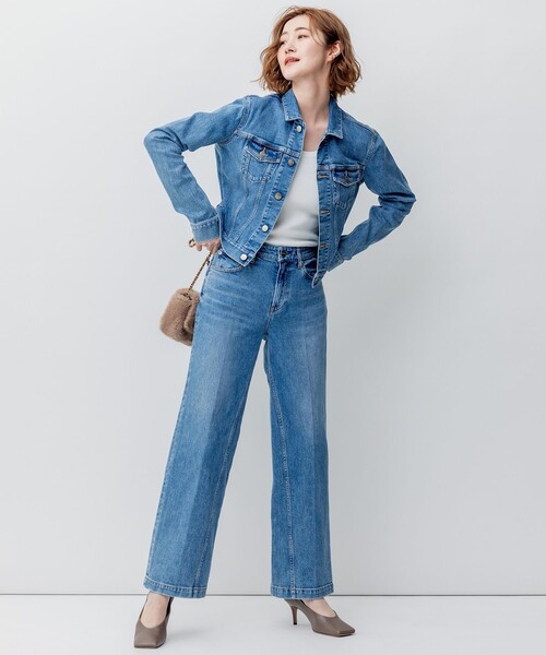 23区（ニジュウサンク）の「【RED CARD TOKYO×23区】デニム ワイドパンツ（デニムパンツ・レディース・ターコイズブルー系/ダルブルー系・40/36/38）」の14枚目の写真