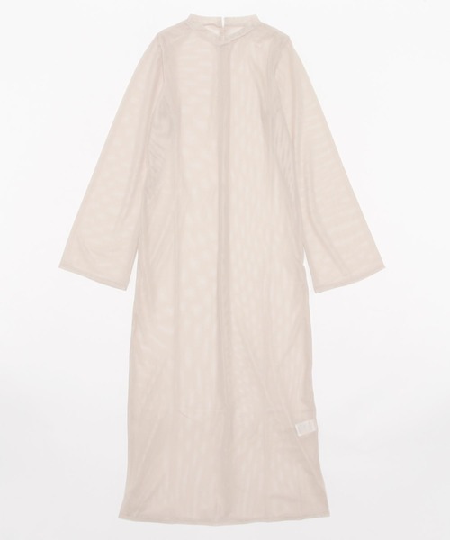 leimn（レイムン）の「メッシュシアーフレアワンピース（ワンピース・レディース・ブラック/アイボリー/グレー系・M）」の18枚目の写真