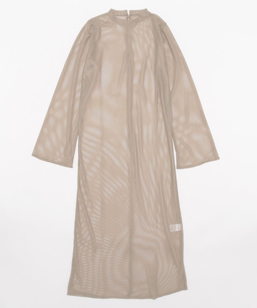 leimn（レイムン）の「メッシュシアーフレアワンピース（ワンピース・レディース・ブラック/アイボリー/グレー系・M）」の13枚目の写真