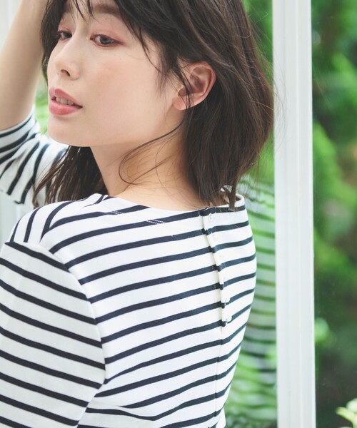 ANY(エニィ)の「【接触冷感/UVケア】バックパール Tシャツ(Tシャツ/カットソー・レディース・アイボリー系9/アイボリー系1/ブラック系・3/2)」の6枚目の写真