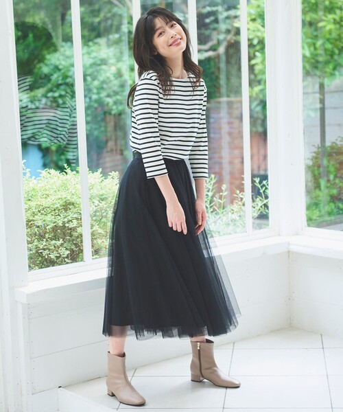 ANY(エニィ)の「【接触冷感/UVケア】バックパール Tシャツ(Tシャツ/カットソー・レディース・アイボリー系9/アイボリー系1/ブラック系・3/2)」の7枚目の写真