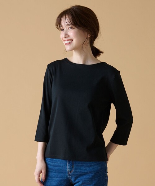 ANY(エニィ)の「【接触冷感/UVケア】バックパール Tシャツ(Tシャツ/カットソー・レディース・アイボリー系9/アイボリー系1/ブラック系・3/2)」の11枚目の写真