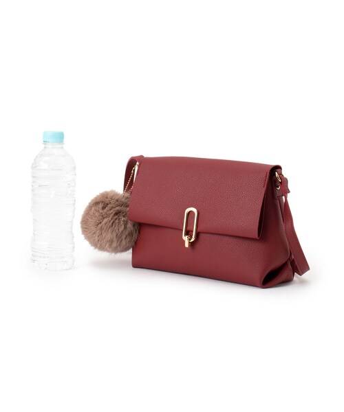 grove（グローブ）の「◆メタルオーバルショルダー（ショルダーバッグ・レディース・レッド系1/ベージュ系その他7/ブラック/ライトグレー・00）」の5枚目の写真