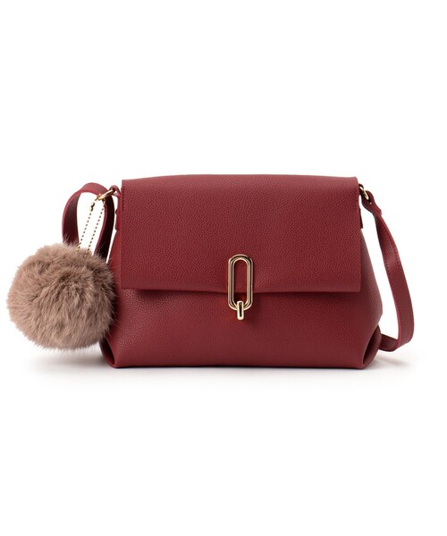 grove（グローブ）の「◆メタルオーバルショルダー（ショルダーバッグ・レディース・レッド系1/ベージュ系その他7/ブラック/ライトグレー・00）」の6枚目の写真