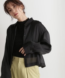 N.（N. Natural Beauty Basic） | ◆シアーショートシャツ(シャツ/ブラウス)