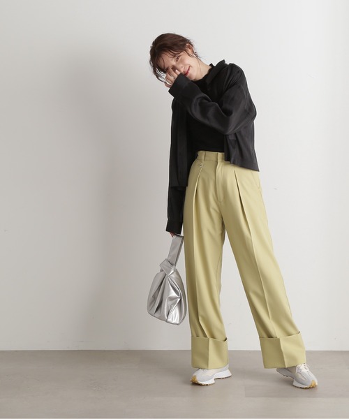 N.（N. Natural Beauty Basic）（エヌエヌナチュラルビューティーベーシック）の「◆シアーショートシャツ（シャツ/ブラウス・レディース・ピンク/ナチュラル/ブラック・MEDIUM）」の8枚目の写真