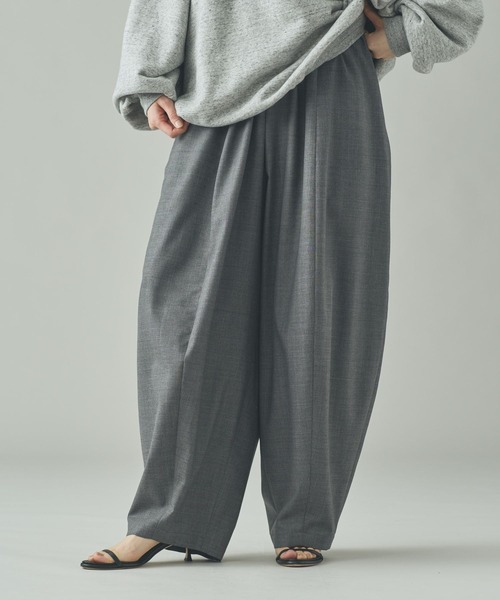 Curensology（カレンソロジー）の「Curensology(カレンソロジー)/ウールトロドロストパンツ（その他パンツ・レディース・グレー/ネイビー/チャコールグレー/ブラック/グレー系その他/カーキ・FREE）」の22枚目の写真