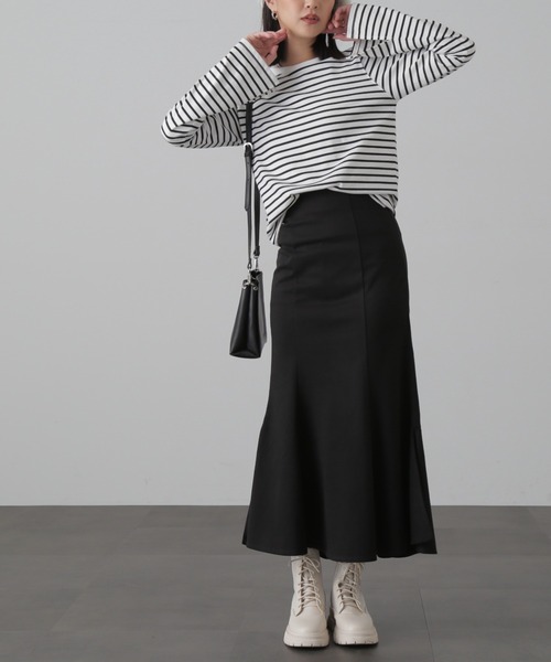 FREE'S MART（フリーズマート）の「◆【Sシリーズ対応】サイドスリットカットソーマーメイドスカート（スカート・レディース・グレー系その他/ブラック/ベージュ系その他・SMALL/X-SMALL/MEDIUM）」の9枚目の写真