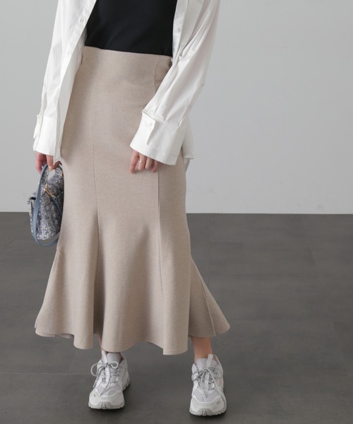 FREE'S MART（フリーズマート）の「◆【Sシリーズ対応】サイドスリットカットソーマーメイドスカート（スカート・レディース・グレー系その他/ブラック/ベージュ系その他・SMALL/X-SMALL/MEDIUM）」の7枚目の写真