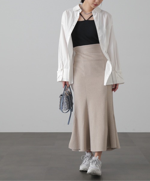 FREE'S MART（フリーズマート）の「◆【Sシリーズ対応】サイドスリットカットソーマーメイドスカート（スカート・レディース・グレー系その他/ブラック/ベージュ系その他・SMALL/X-SMALL/MEDIUM）」の5枚目の写真