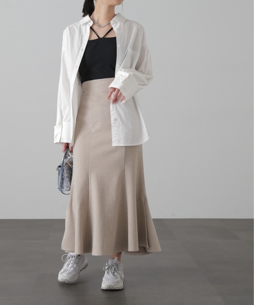 FREE'S MART（フリーズマート）の「◆【Sシリーズ対応】サイドスリットカットソーマーメイドスカート（スカート・レディース・グレー系その他/ブラック/ベージュ系その他・SMALL/X-SMALL/MEDIUM）」の6枚目の写真