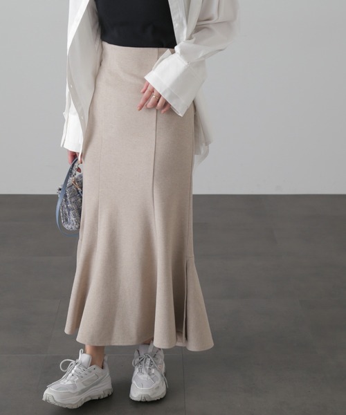 FREE'S MART（フリーズマート）の「◆【Sシリーズ対応】サイドスリットカットソーマーメイドスカート（スカート・レディース・グレー系その他/ブラック/ベージュ系その他・SMALL/X-SMALL/MEDIUM）」の8枚目の写真