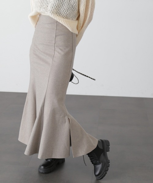 FREE'S MART（フリーズマート）の「◆【Sシリーズ対応】サイドスリットカットソーマーメイドスカート（スカート・レディース・グレー系その他/ブラック/ベージュ系その他・SMALL/X-SMALL/MEDIUM）」の18枚目の写真