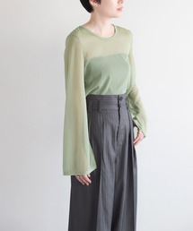LEPSIM | 【FOR I SERIES】フレア袖シアープルオーバー　966475(Tシャツ/カットソー)