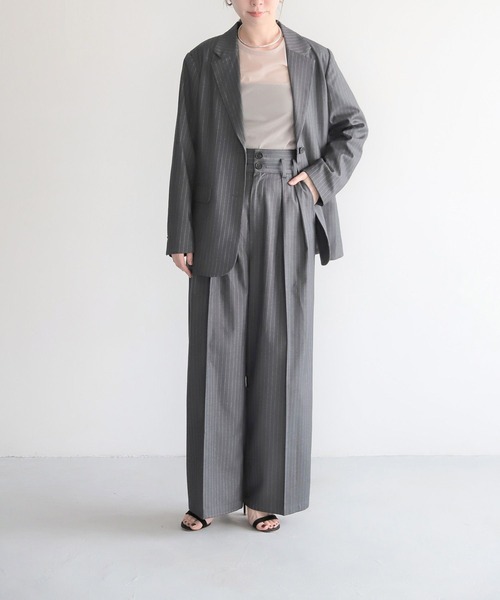 LEPSIM（レプシィム）の「【FOR I SERIES】フレア袖シアープルオーバー　966475（Tシャツ/カットソー・レディース・ライトグリーン/グレイッシュベージュ/グレー・FREE）」の12枚目の写真