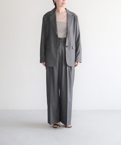 LEPSIM（レプシィム）の「【FOR I SERIES】フレア袖シアープルオーバー　966475（Tシャツ/カットソー・レディース・ライトグリーン/グレイッシュベージュ/グレー・FREE）」の13枚目の写真