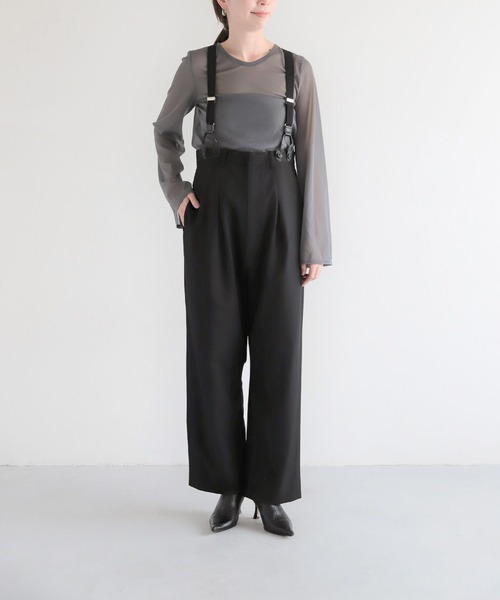 LEPSIM（レプシィム）の「【FOR I SERIES】フレア袖シアープルオーバー　966475（Tシャツ/カットソー・レディース・ライトグリーン/グレイッシュベージュ/グレー・FREE）」の21枚目の写真