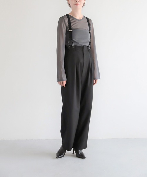 LEPSIM（レプシィム）の「【FOR I SERIES】フレア袖シアープルオーバー　966475（Tシャツ/カットソー・レディース・ライトグリーン/グレイッシュベージュ/グレー・FREE）」の22枚目の写真