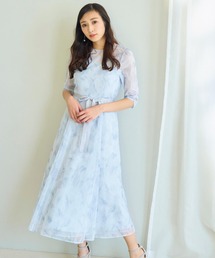 Noela | 【渡辺梨加コラボ】メッシュ花柄ワンピ(ワンピース)