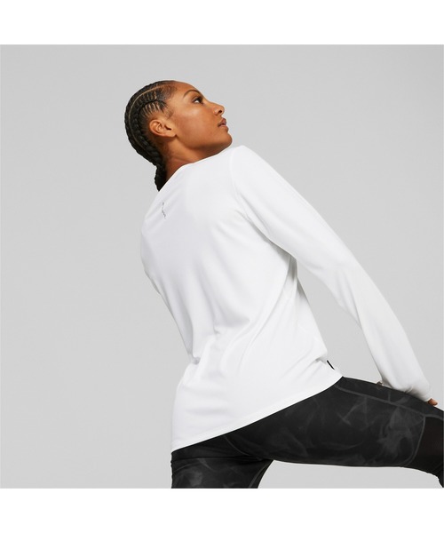 PUMA（プーマ）の「PUMA プーマ ウィメンズ ランニング RUN FAVORITE 長袖 Tシャツ（Tシャツ/カットソー・レディース・ホワイト/ブラック/バイオレット・MEDIUM/LARGE/SMALL/X-LARGE/X-SMALL/XX-LARGE）」の9枚目の写真