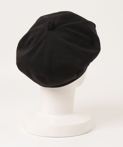 clear（クリア）の「無地ベレー帽（ハンチング/ベレー帽・レディース・ブラック/アイボリー・F）」の3枚目の写真
