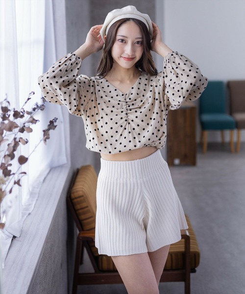 clear（クリア）の「無地ベレー帽（ハンチング/ベレー帽・レディース・ブラック/アイボリー・F）」の7枚目の写真