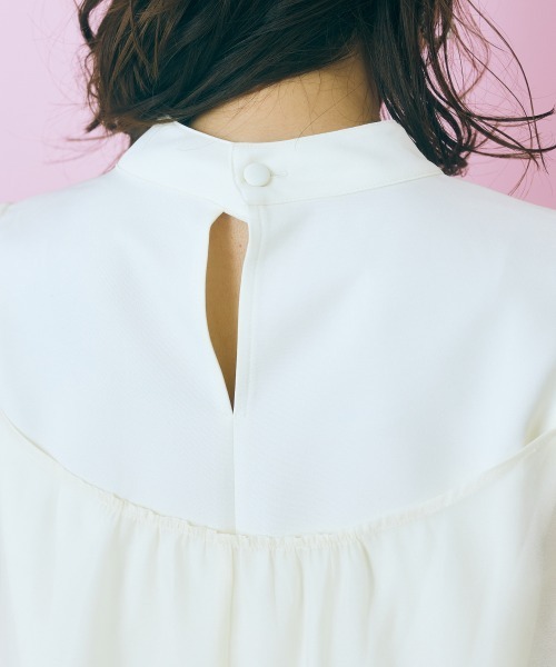 marun(マルン)の「<大きいサイズ> シアーボレロ付きトップス marun(シャツ/ブラウス・レディース・ブラウン/アイボリー・LL/3L/5L/4L/L)」の18枚目の写真