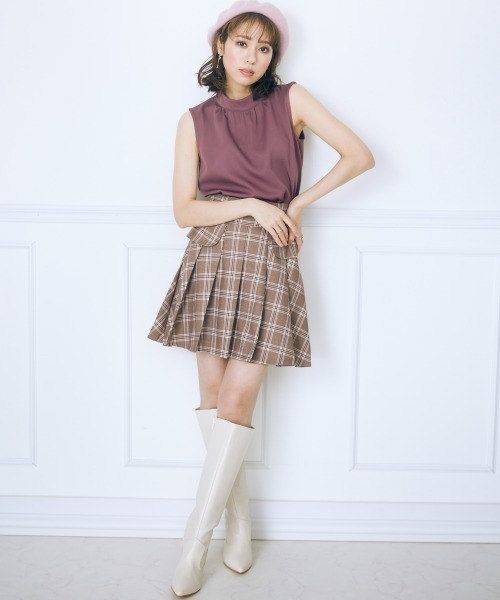 marun(マルン)の「<大きいサイズ> シアーボレロ付きトップス marun(シャツ/ブラウス・レディース・ブラウン/アイボリー・LL/3L/5L/4L/L)」の14枚目の写真