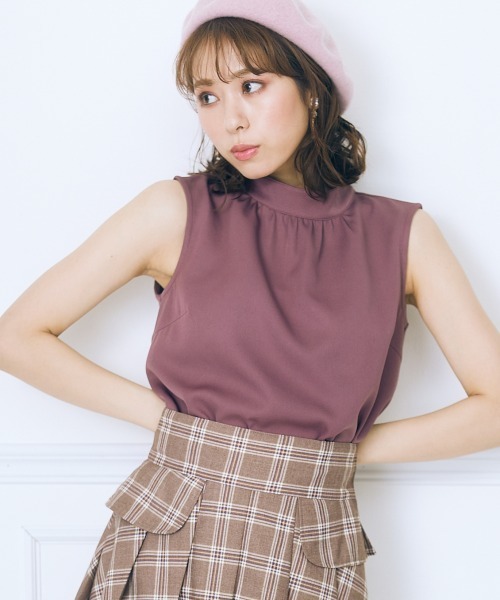 marun(マルン)の「<大きいサイズ> シアーボレロ付きトップス marun(シャツ/ブラウス・レディース・ブラウン/アイボリー・LL/3L/5L/4L/L)」の6枚目の写真