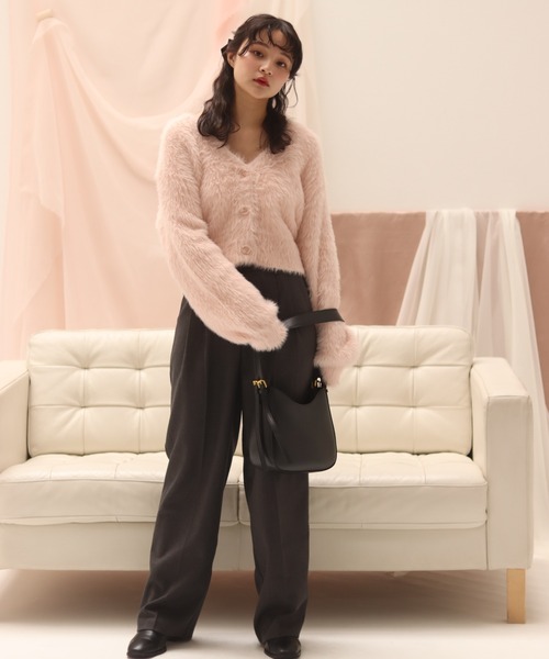 muguet(ミュゲ)の「relax colour tack slacks(スラックス・レディース・グレー・FREE)」の5枚目の写真
