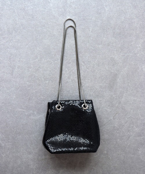 BLUEEAST（ブルーイースト）の「キラキラ2wayパーティーミニ巾着バッグ（ショルダーバッグ・レディース・ブラック/シルバー・FREE）」の12枚目の写真