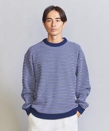 ドロップ パターン バルーン クルーネック ニット ‐ウォッシャブル‐