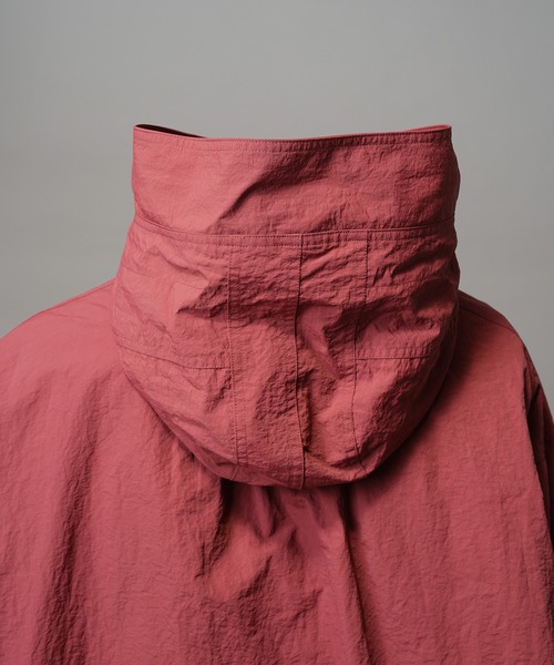 UNISEX》Washed Nylon Prime-Over Anorak Hoodie/ワッシャーナイロン