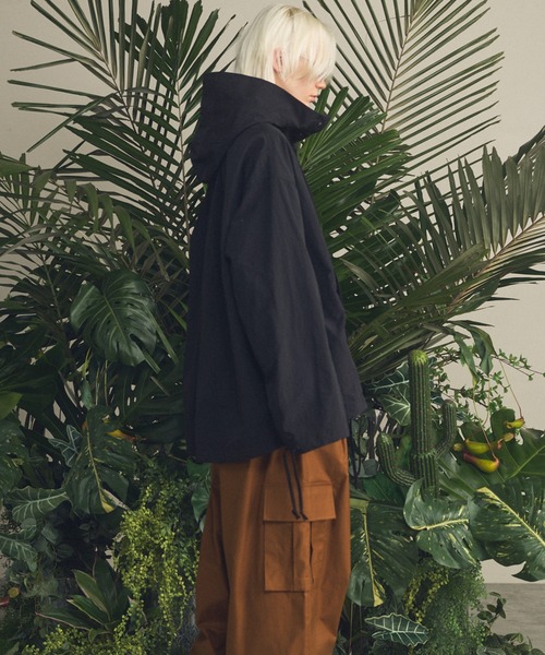 【maison special 】プライム オーバー パファー パーカー コート Washed Nylon Prime-Over Anorak Hoodie