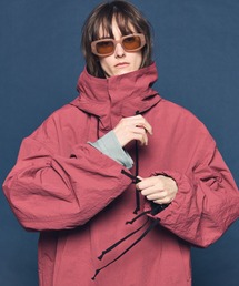 MAISON SPECIAL（メゾンスペシャル）の「《UNISEX》Washed Nylon Prime-Over Anorak Hoodie/ワッシャーナイロンプライムオーバーアノラックパーカー 【MAISON SPECIAL/メゾンスペシャル】（パーカー）」