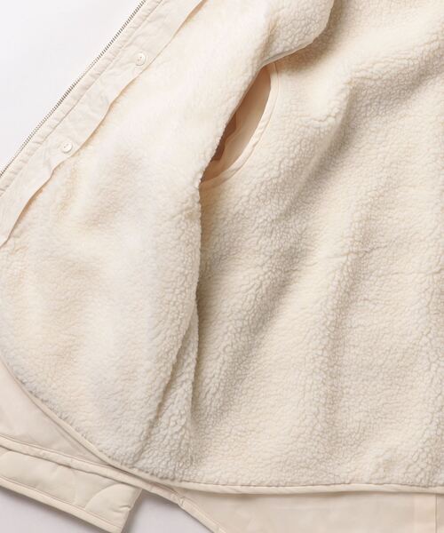 un dix cors（アンディコール）の「ボアベスト＋キルティングジャケット（ダウンジャケット/コート・レディース・アイボリー/ブラック・FREE）」の8枚目の写真