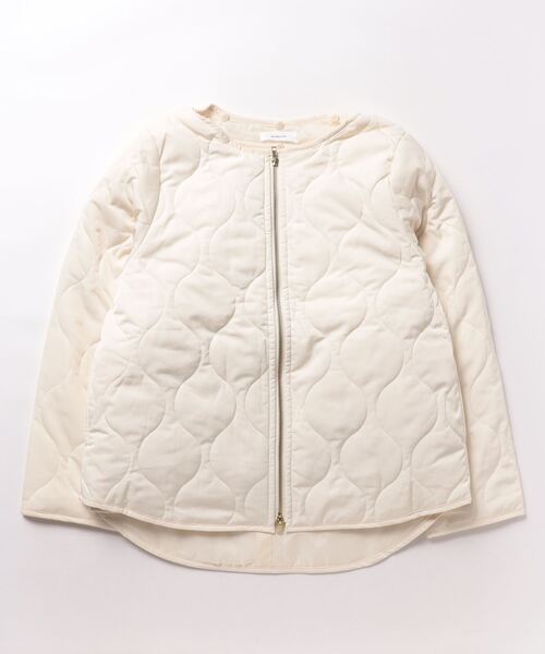 un dix cors（アンディコール）の「ボアベスト＋キルティングジャケット（ダウンジャケット/コート・レディース・アイボリー/ブラック・FREE）」の9枚目の写真