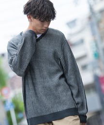 美品❗️タイトリスト　メンズ　L ニットセーター　Vネック　アーガイル　グレー 美品❗️タイトリスト メンズ L ニットセーター Vネック