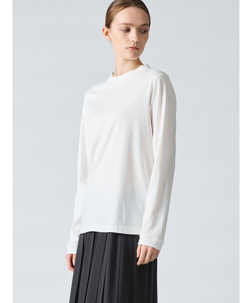mizuiroind（ミズイロインド）の「mizuiro ind スタンドカラープルオーバー（Tシャツ/カットソー・レディース・グレー/ブラック/オフホワイト/ベージュ・FREE）」の11枚目の写真