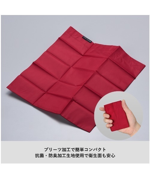 MOTTERU(モッテル)の「MOTTERU/ポケットスクエアバッグワイド(エコバッグ/サブバッグ・レディース・ブラック/カーキ/レッド/ネイビー・FREE)」の8枚目の写真