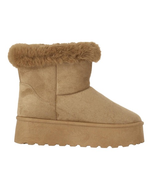 CHILLE(チル)の「スクエアビジュームートンブーツ(ブーツ・レディース・ブラック/ベージュ・L/LL/M/S)」の17枚目の写真